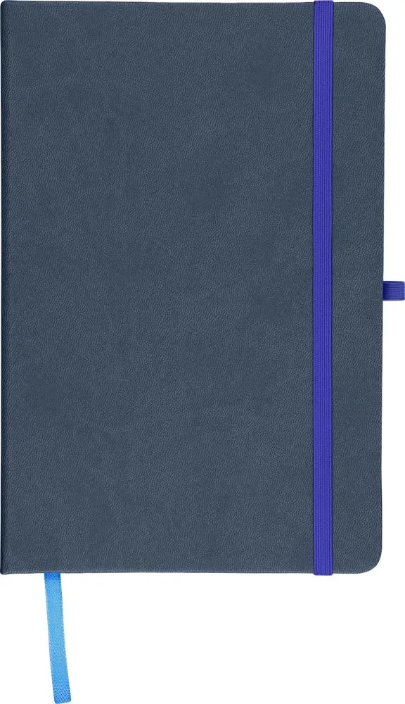 Gerecycled notitieboekje A5 Bloom blauw - Hidalgo Gerecycled notitieboekje A5 Bloom, blauw