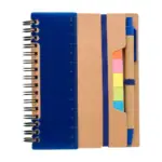Notitieboek Stella | Gerecycled papier | Gelinieerd blauw - Hidalgo-werbeartikel Notitieboek Stella | Gerecycled papier | Gelinieerd, blauw
