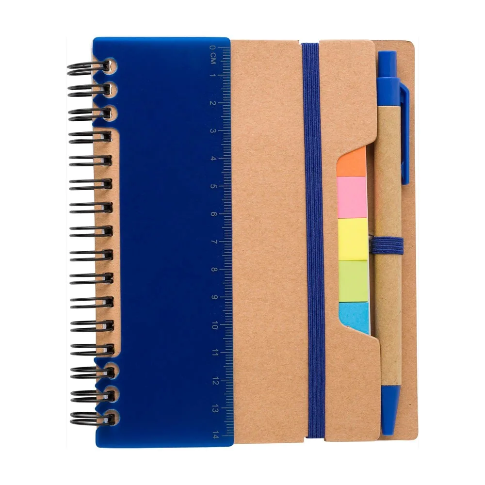 Notitieboek Stella | Gerecycled papier | Gelinieerd blauw - Hidalgo-werbeartikel Notitieboek Stella | Gerecycled papier | Gelinieerd, blauw
