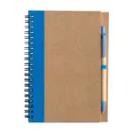 Notitieboek Stella | Gerecycled karton | Gelinieerd | Balpen, lichtblauw