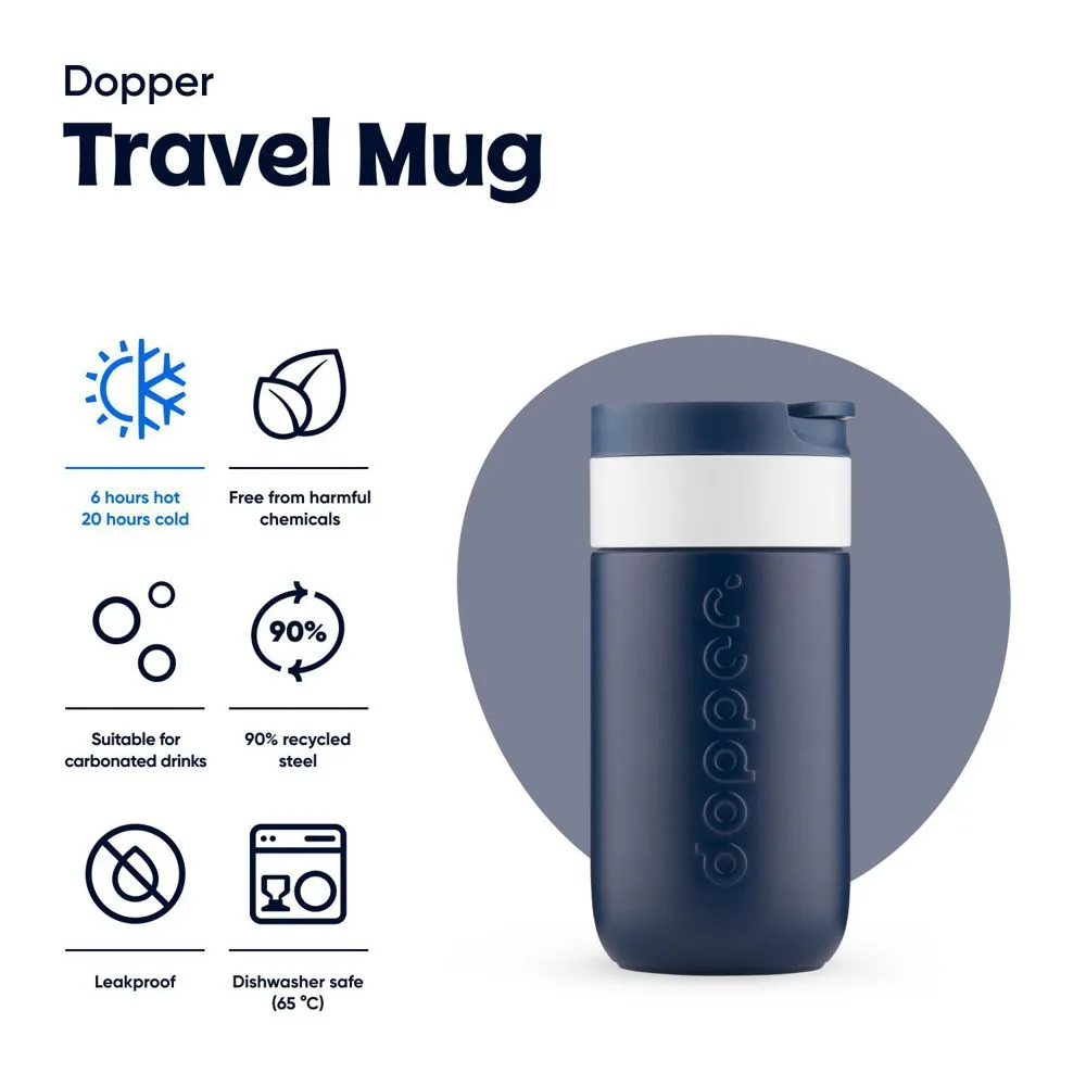 Dopper Travel Mug | 300 ml productfoto 10 - Bidons & Shakers Dopper Travel Mug | 300 ml — productfoto 10