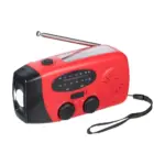 Noodradio Solan | Gerecycled, rood