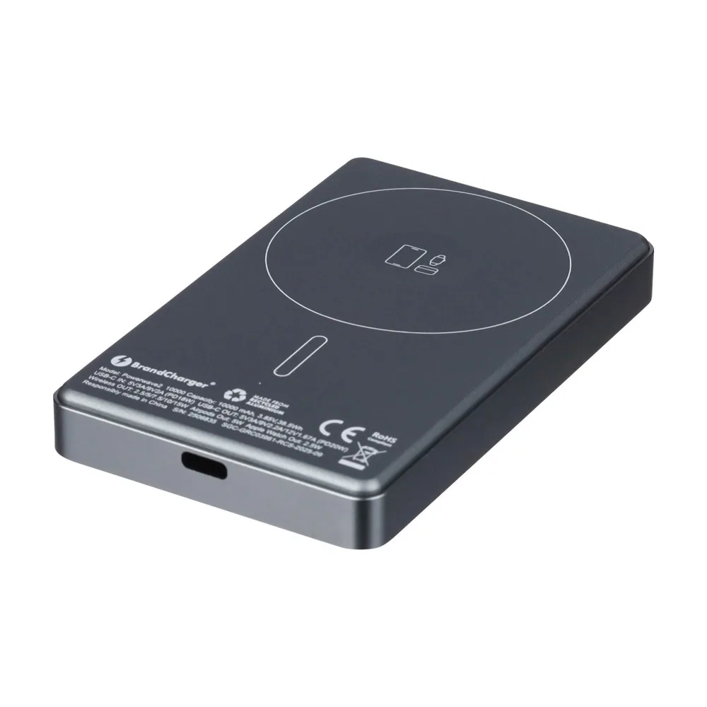 BrandCharger powerbank Powerwave 2 | Gerecycled | 10000 mAh productfoto 3 - Hidalgo-werbeartikel BrandCharger powerbank Powerwave 2 | Gerecycled | 10.000 mAh — productfoto 3