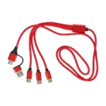 Oplaadkabel Hexa | 6-in-1, rood