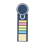 Boekenlegger Clay | Gerecycled karton, blauw