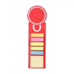 Boekenlegger Clay | Gerecycled karton, rood