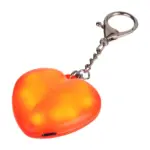 Sleutelhanger met lampje Gleamo | Hartvorm — productfoto 3