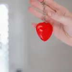Sleutelhanger met lampje Gleamo | Hartvorm — productfoto 12