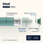 Dopper Steel Color | 490 ml — productfoto 10