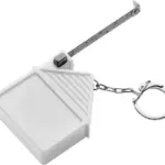 Rolmaat sleutelhanger Dane | Kunststof | 2 meter | Huisvorm — productfoto 2