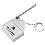 Rolmaat sleutelhanger Dane | Kunststof | 2 meter | Huisvorm — productfoto 4
