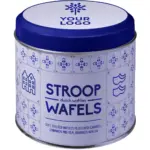 Blik inclusief stroopwafels William productfoto 6 - Hidalgo-werbeartikel Blik inclusief stroopwafels William — productfoto 6