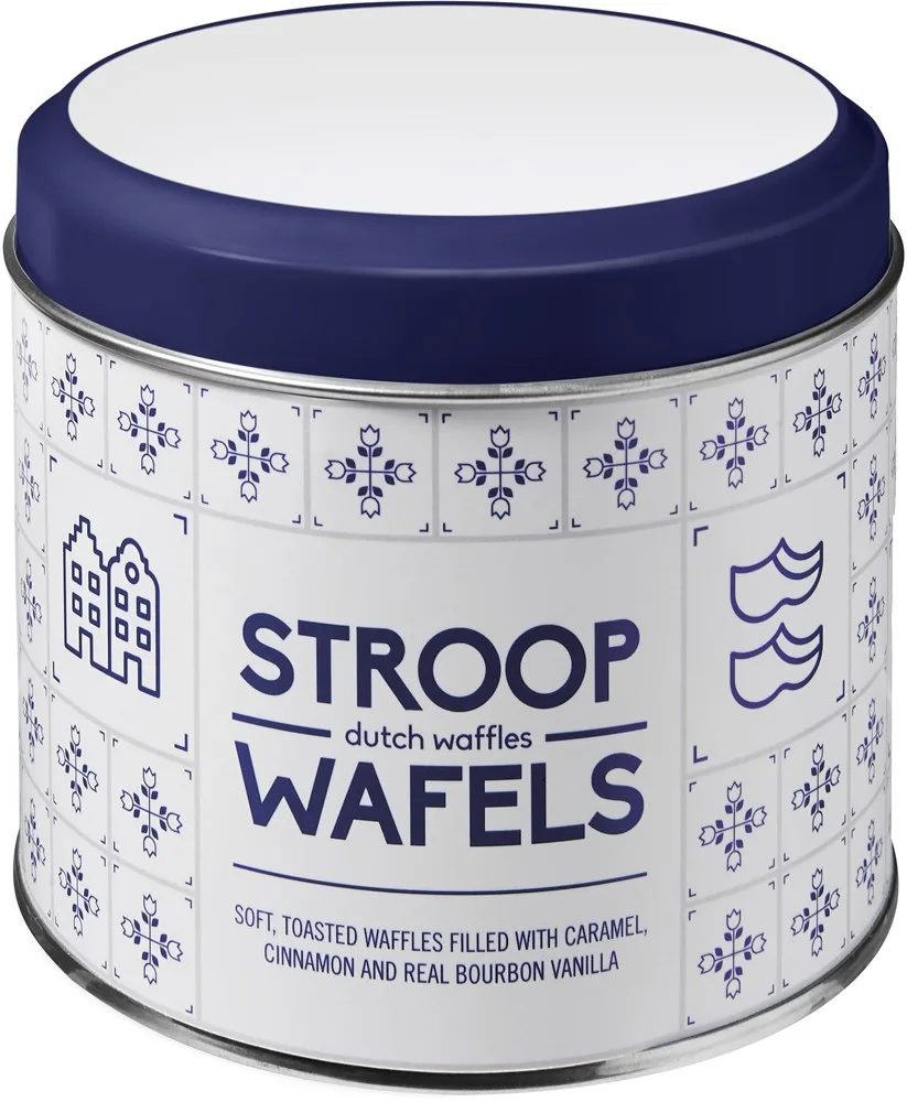 Blik inclusief stroopwafels William custommulticolor - Hidalgo-werbeartikel Blik inclusief stroopwafels William, custom/multicolor