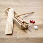 Tekenstift-set Carmelita | Houten doos — productfoto 3