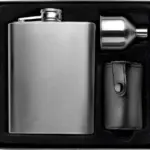 Heupflaconset Brittany | Rvs 304 | 220 ml | 4 bekers