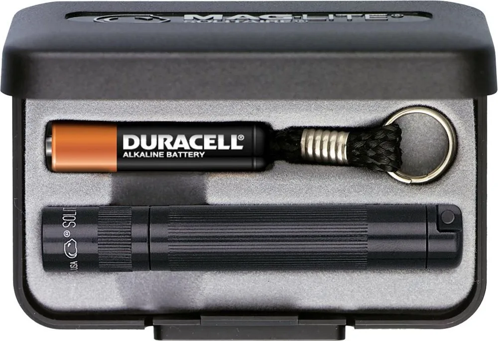 Aluminium Maglite Solitaire zaklamp zwart - Hidalgo Aluminium Maglite Solitaire zaklamp, zwart
