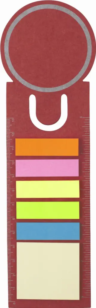 Bladwijzer Clay, rood