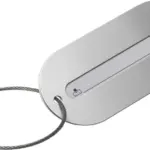 Kofferlabel Isa | Aluminium — productfoto 3