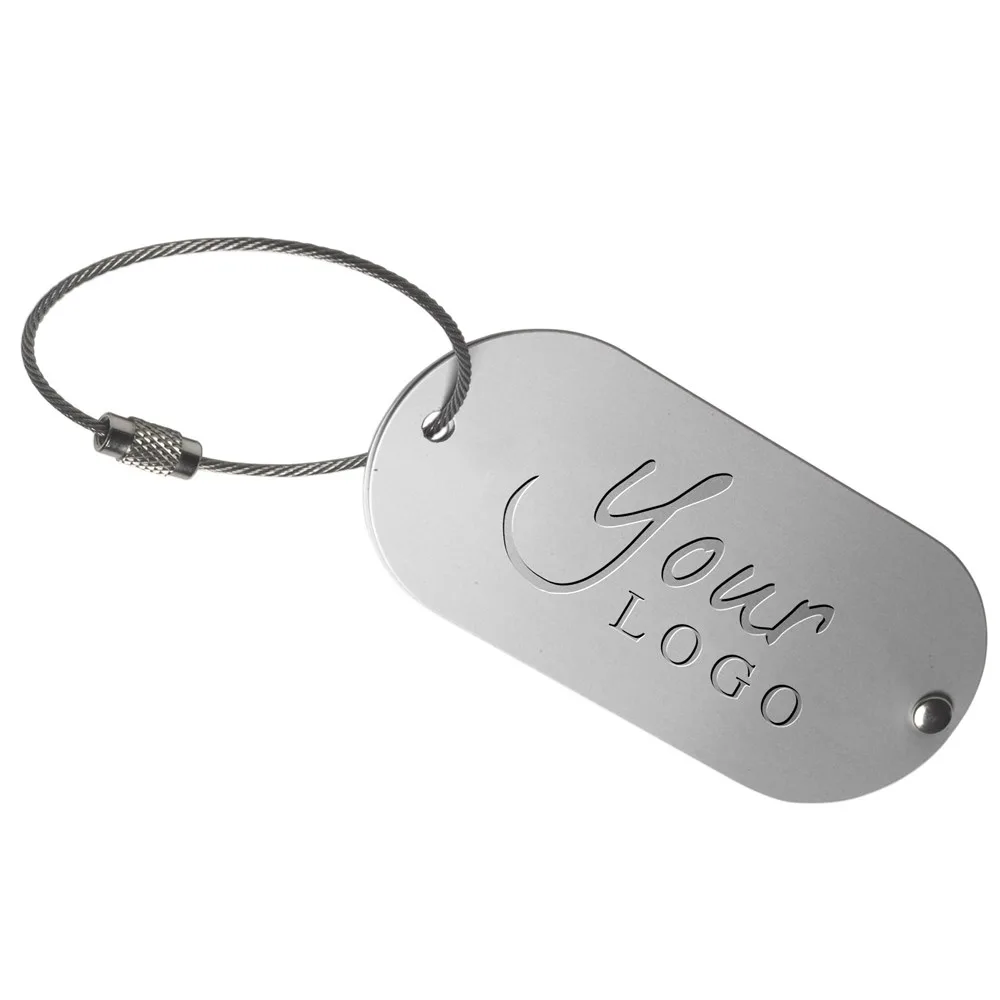 Kofferlabel Isa | Aluminium productfoto 4 - Hidalgo-werbeartikel Kofferlabel Isa | Aluminium — productfoto 4