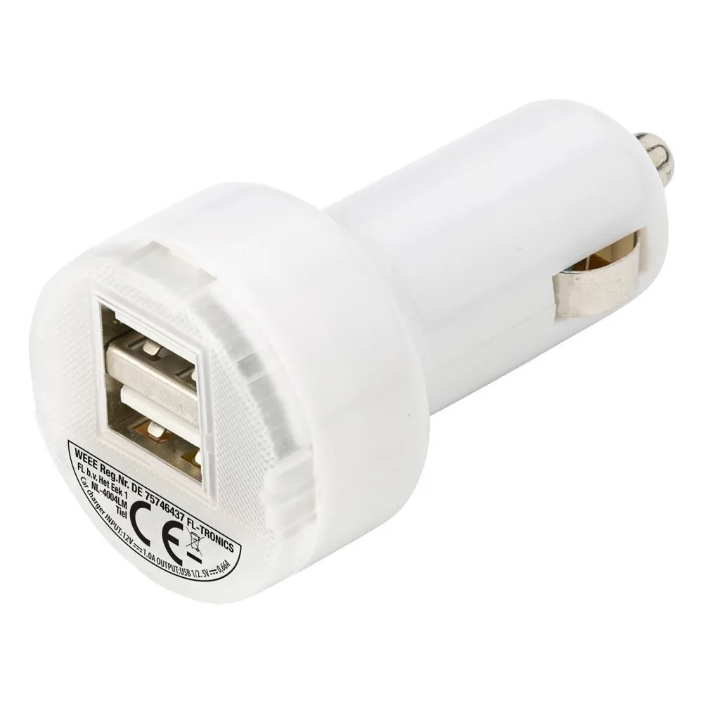 Dubbele USB oplader voor in de auto 12V productfoto 3 - Hidalgo Dubbele USB oplader voor in de auto, 12V — productfoto 3