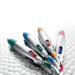 Balpen Marvin | Kunststof | 4 inktkleuren — productfoto 5