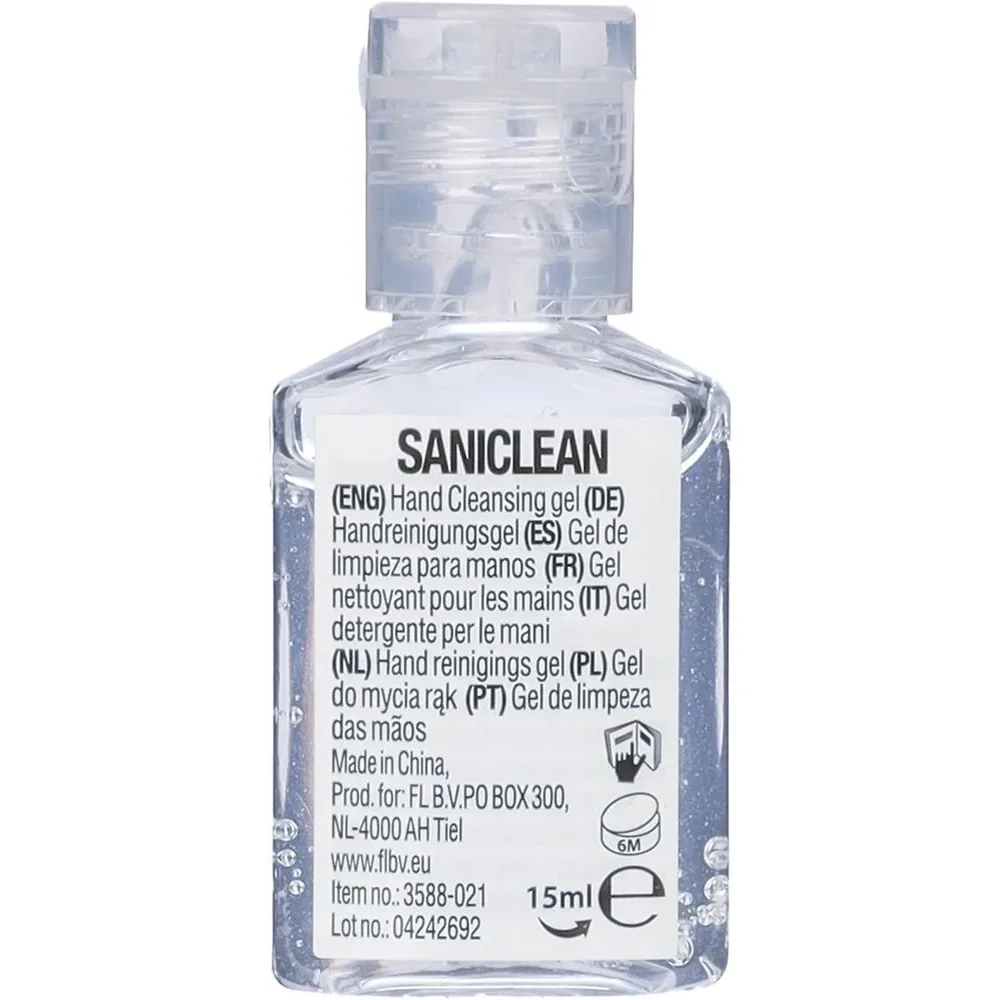 Handgel Saniclean | 15 ml productfoto 3 - Hidalgo-werbeartikel Handgel Saniclean | 15 ml — productfoto 3