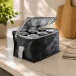 Kühltasche Cleo bedrucken isoliert Polyester 420D 6 Dosen — Produktfoto 12