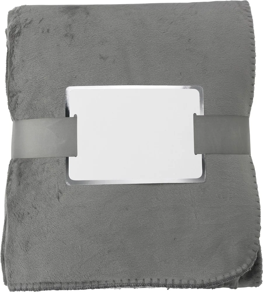 Plaid Margot | Polyester grijs - Hidalgo Plaid Margot | Polyester, grijs