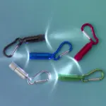 LED-Taschenlampe Tracy bedrucken Aluminium Karabiner Klein — Produktfoto 3