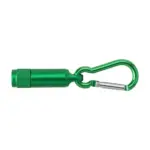 LED-Taschenlampe Tracy bedrucken Aluminium Karabiner Klein