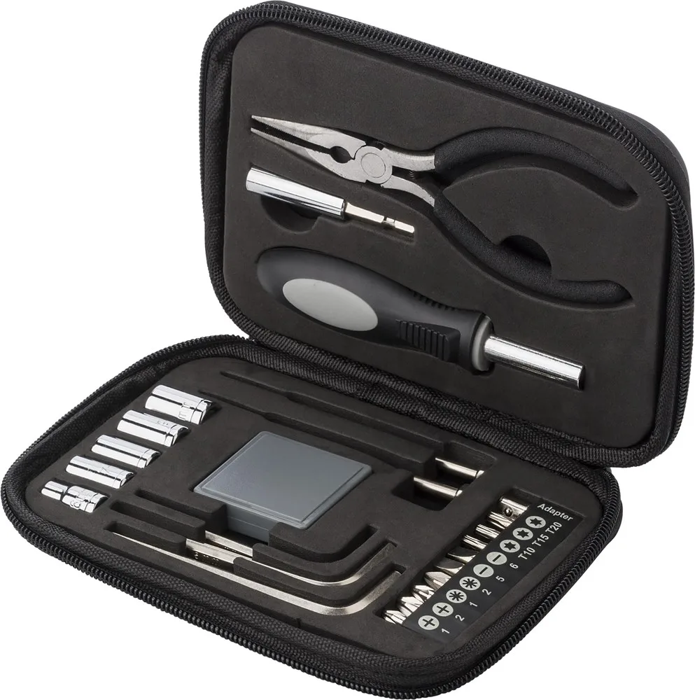 Gereedschapsset Lani | 24 stuks | Synthetisch etui productfoto 3 - Hidalgo Gereedschapsset Lani | 24 stuks | Synthetisch etui — productfoto 3