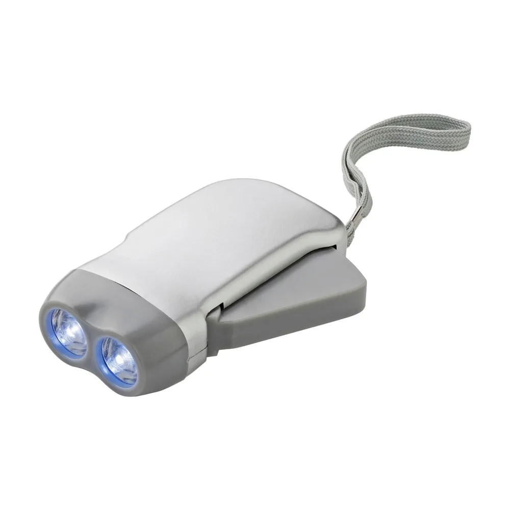 Dynamo-Taschenlampe Tristan bedrucken batterielos ABS klein — Produktfoto 11