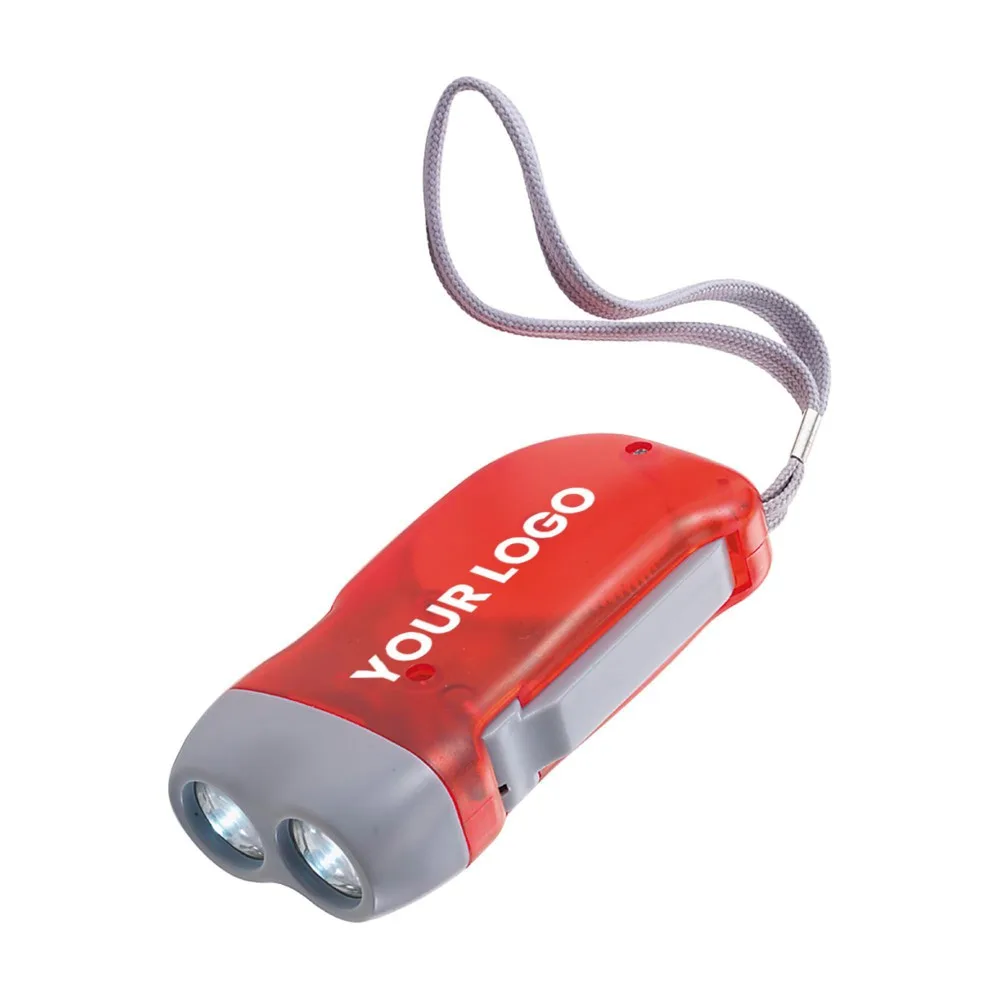 Dynamo-Taschenlampe Tristan bedrucken batterielos ABS klein — Produktfoto 13