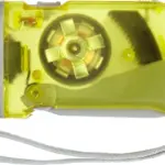 Dynamo-Taschenlampe Tristan bedrucken batterielos ABS klein