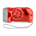 Dynamo-Taschenlampe Tristan bedrucken batterielos ABS klein