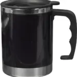 Drinkbeker Gabi | Rvs | Dubbelwandig | 400 ml, zwart