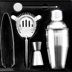 RVS cocktailset Natalina, zilver