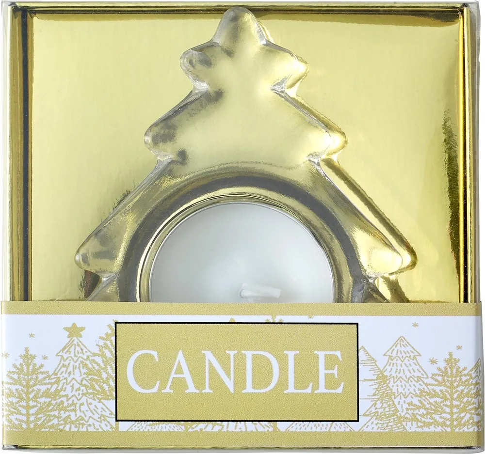 Waxinelichthouder Casey | Glas | Kerstboom productfoto 2 - Hidalgo-werbeartikel Waxinelichthouder Casey | Glas | Kerstboom — productfoto 2