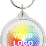 Kunststof sleutelhanger Leco — productfoto 2