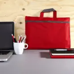Document Bag Elfrieda Printed 600D Polyester Zipper A4 — product photo 3