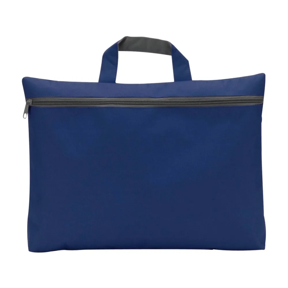 Document Bag Elfrieda Printed 600D Polyester Zipper A4