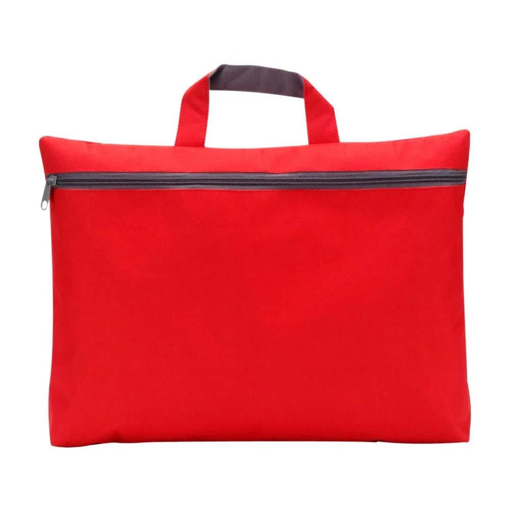 Document Bag Elfrieda Printed 600D Polyester Zipper A4