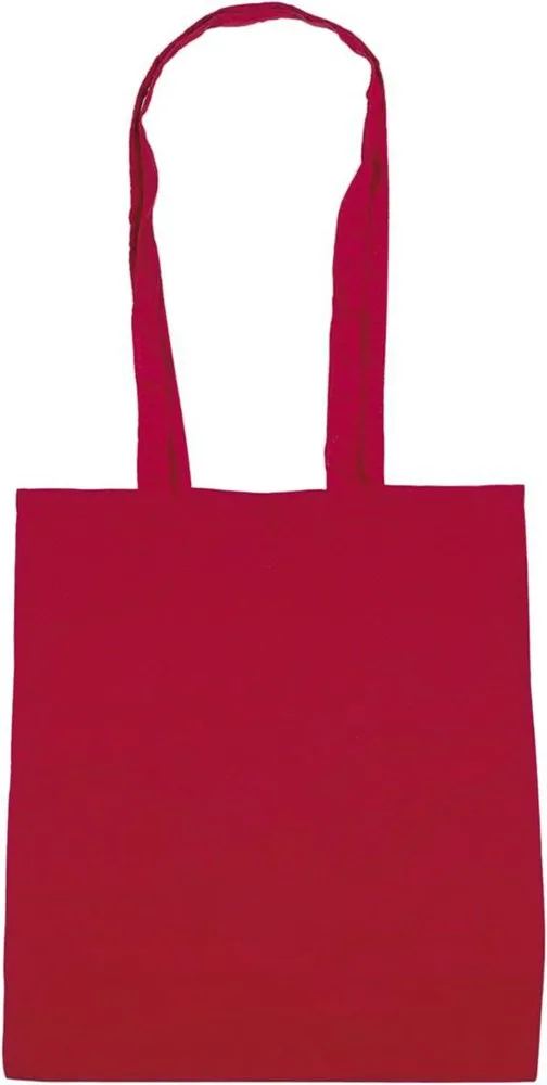 Katoenen draagtas 120 grm2 Terry rood - Hidalgo-werbeartikel Katoenen draagtas 120 gr/m2 Terry, rood