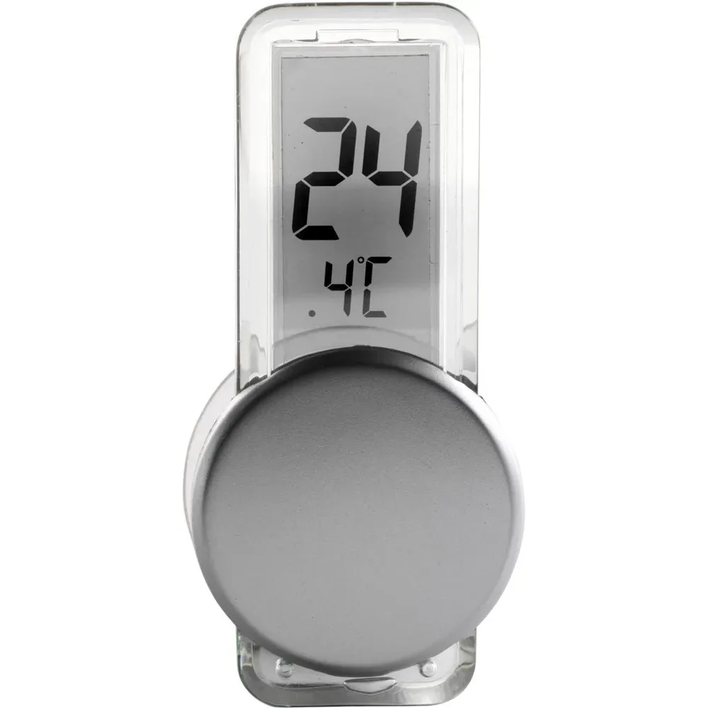 Thermometer Roxanne | Kunststof | Zuignap | Zilver
