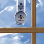 Thermometer Roxanne | Kunststof | Zuignap | Zilver — productfoto 2