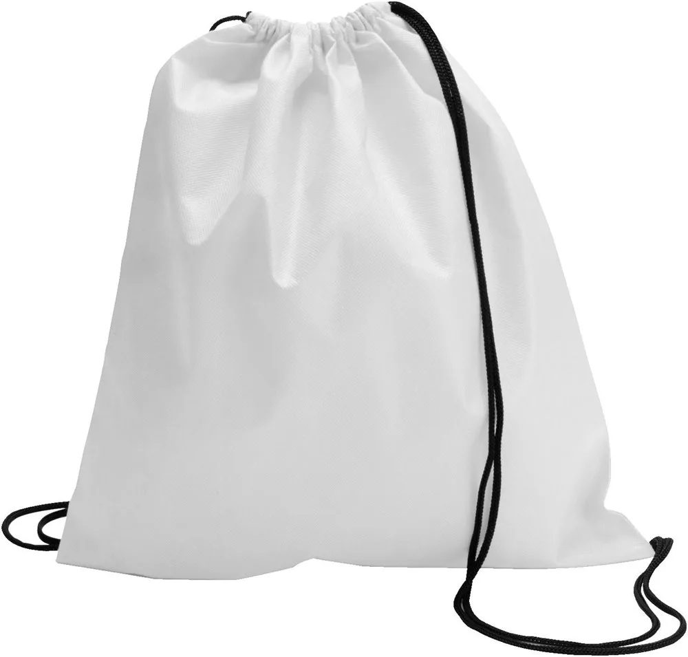 Rugzak Nico | Trekkoord | 12 l wit - Hidalgo-werbeartikel Rugzak Nico | Trekkoord | 1,2 l, wit