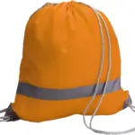 Rugzak met trekkoord Sylvie | 190T oranje - Hidalgo-werbeartikel Rugzak met trekkoord Sylvie | 190T, oranje