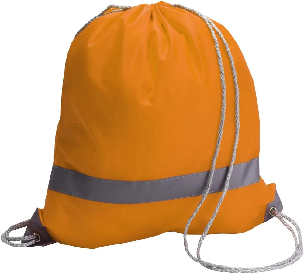 Rugzak met trekkoord Sylvie | 190T oranje - Hidalgo-werbeartikel Rugzak met trekkoord Sylvie | 190T, oranje