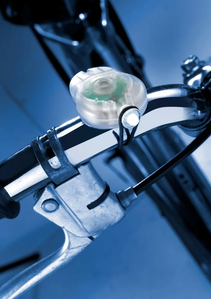 LED Fahrradlampen Amira bedrucken 2 Leuchtmodi ABS 2er Set — Produktfoto 15