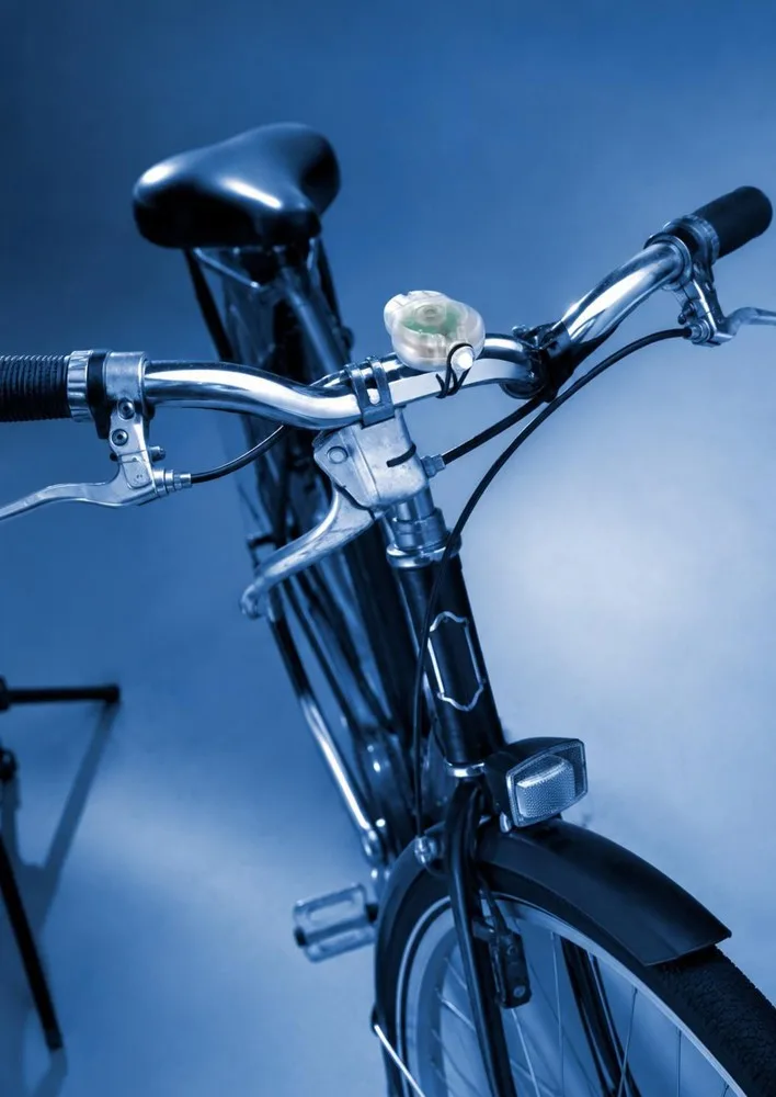 LED Fahrradlampen Amira bedrucken 2 Leuchtmodi ABS 2er Set — Produktfoto 16